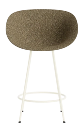 Barstoel Normann Copenhagen Mat Bar Armchair 65 cm Cream Steel Seaweed