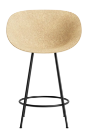 Barstuhl Normann Copenhagen Mat Bar Armchair 65 cm Hemp / Black Steel