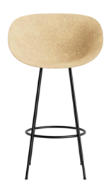 Barstoel Normann Copenhagen Mat Bar Armchair 75 cm Black Steel Hemp