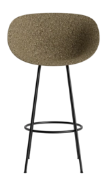 Barstoel Normann Copenhagen Mat Bar Armchair 75 cm Black Steel Seaweed
