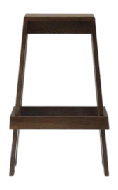 Barstoel Normann Copenhagen Let Barstool 75 cm Brown Stained Ash