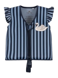 Kinder zwemvest Konges Sløjd Neoprene Float Vest Frill Swan Stripe (5-6 Jaar)