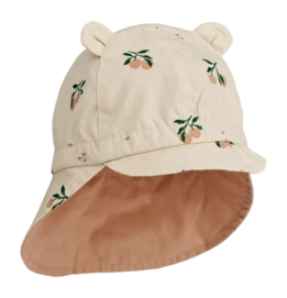 Kappe Liewood Gorm Reversible With Ears Peach Sea Shell Pale Tuscany 3/6 M