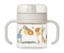 Trinkflasche Liewood Kylo Tritan Sippy Cup All Together / Ecru 280 ML