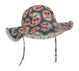 Badehut Konges Sløjd Maya Swim Hat Grs Cherry Bow Blue (2-4 Jahre)
