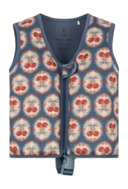Kinder zwemvest Konges Sløjd Ellis Swim Vest Cherry Bow Blue (2-3 jaar)