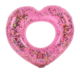 Schwimmring Konges Sløjd Swim Ring Heart Multi Heart Transparent