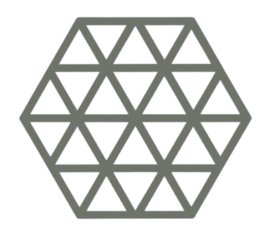 Onderzetter Zone Denmark Triangles Olive Green 16 cm