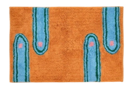 Vloerkleed Villa Collection Styles Amber Blue Green Rose 60 x 90 cm