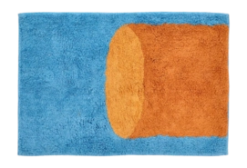 Vloerkleed Villa Collection Styles Blue Amber 60 x 90 cm