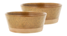 Bol Villa Collection Evig Amber 15 x 6,5 cm (Lot de 2)