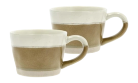 Tasse Villa Collection Evig Brown Cream 0,3 L (Lot de 2)