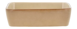 Plat et Saladier Bitz Rectangular Wood Sand 19 x 14 cm (2 Pièces)