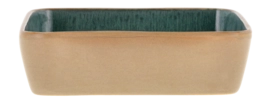 Plat et Saladier Bitz Rectangular Wood Forest 19 x 14 cm (2 Pièces)