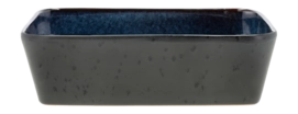 Plat et Saladier Bitz Gastro Rectangular Black Blue 28 x 21 cm (2 Pièces)