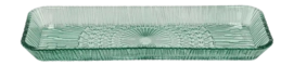Plat de Service Bitz Kusintha Rectangular Green 38 x 14 cm (6 Pièces)