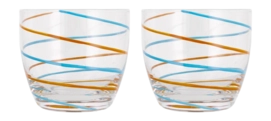 Verre à Eau Villa Collection Styles Blue Amber 20 cl (Lot de 2)