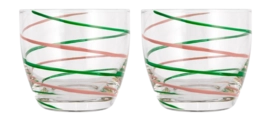 Verre à Eau Villa Collection Styles Green Rose 20 cl (Lot de 2)