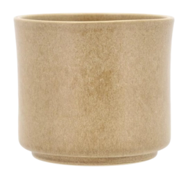 Bloempot Villa Collection Leer Cream 15 x 13 cm