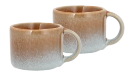 Espresso Mug Villa Collection Styles Blue Amber 8 cl (Set of 2) 25