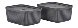 Opbergbox Zone Denmark Pulp Black 32 x 23 cm (2-delig)