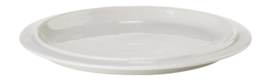 Piatto piano in porcellana Zone Denmark Eau Ø 12 x h 1,7 cm, Set da 6, Bianco avorio