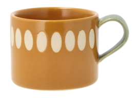 Mug Villa Collection Styles Amber Green 0.2 L (Set of 2)