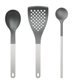 Kitchen Set Rosti 1 Optima White Nylon (Set of 3)