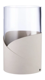 Vase Lind DNA Fold L Nupo Oyster White