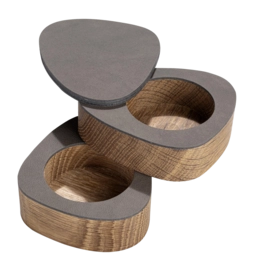 Ensemble de Sel et de Poivre Lind DNA Curve Salt & Pepper Nupo Caviar (Ensemble de 2)