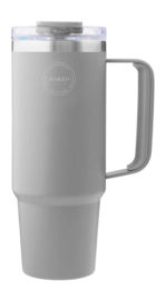 Thermobecher AYA&IDA Thermobecher with Straw Light Grey 885 ml