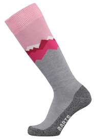 Skisok Barts Unisex Skisock Mountains Pink