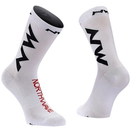 Fahrradsocke Northwave Extreme Air Socks White Black Red 21