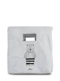 Mandje Jollein Canvas Wild Animals Grey