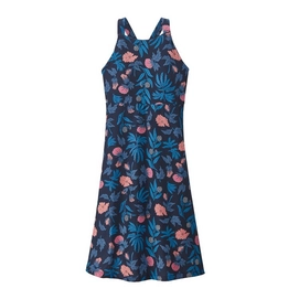 Robe Patagonia Femmes Magnolia Spring Dress Fiber Flora Multi Big Joya Blue