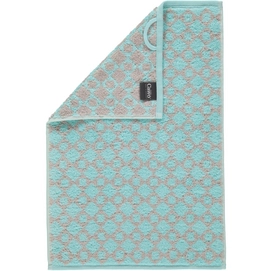 Gastendoek Cawö Diamant Turquoise (set van 6)