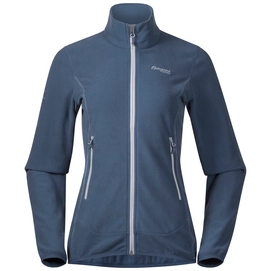 Gilet Bergans Women Lovund Fleece Fogblue Aluminium