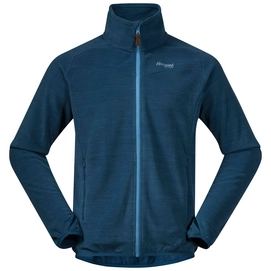Gilet Bergans Men Hareid Fleece NoHood Stone Blue Mel