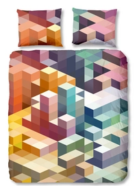Dekbedovertrek Good Morning Cubes Multi Katoen