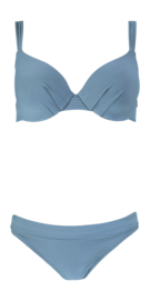 Bikini Barts Womens Solid Wire Blue