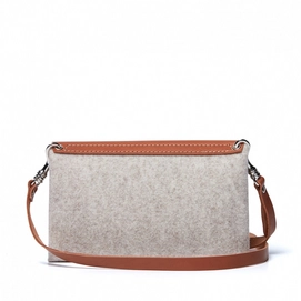 Clutch Castelijn & Beerens Renee Lily Vilt Lichtbruin