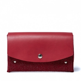 Clutch Castelijn & Beerens Renee Lily Vilt Rood