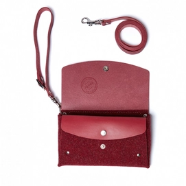 Clutch Castelijn & Beerens Renee Lily Vilt Rood
