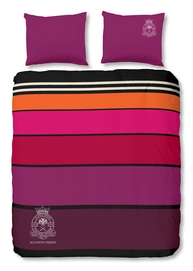 Dekbedovertrek Good Morning Stripes Aubergine Katoen