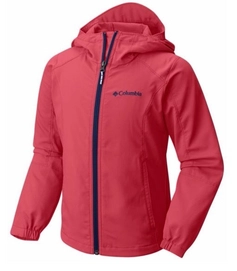 Jacke Columbia Splashflash II Hooded Softshell Sunset Rot Kinder