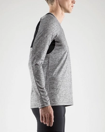 Longsleeve Craft Men Breakaway LS Tee  Dark Grey Melange Black
