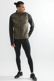 Bodywarmer Craft Men Urban Run Dk Olive Black