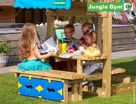 Speelset Jungle Gym Jungle Cottage + Mini Picnic 120 Fuchsia