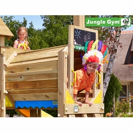 Speelset Jungle Gym Jungle Cottage + Train Blauw