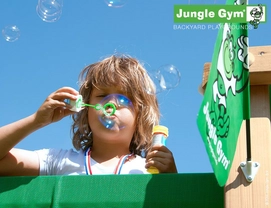 Speelset Jungle Gym Jungle Lodge + Bridge Rood